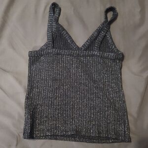 American Eagle Outfitters Shimmering Black Camisole